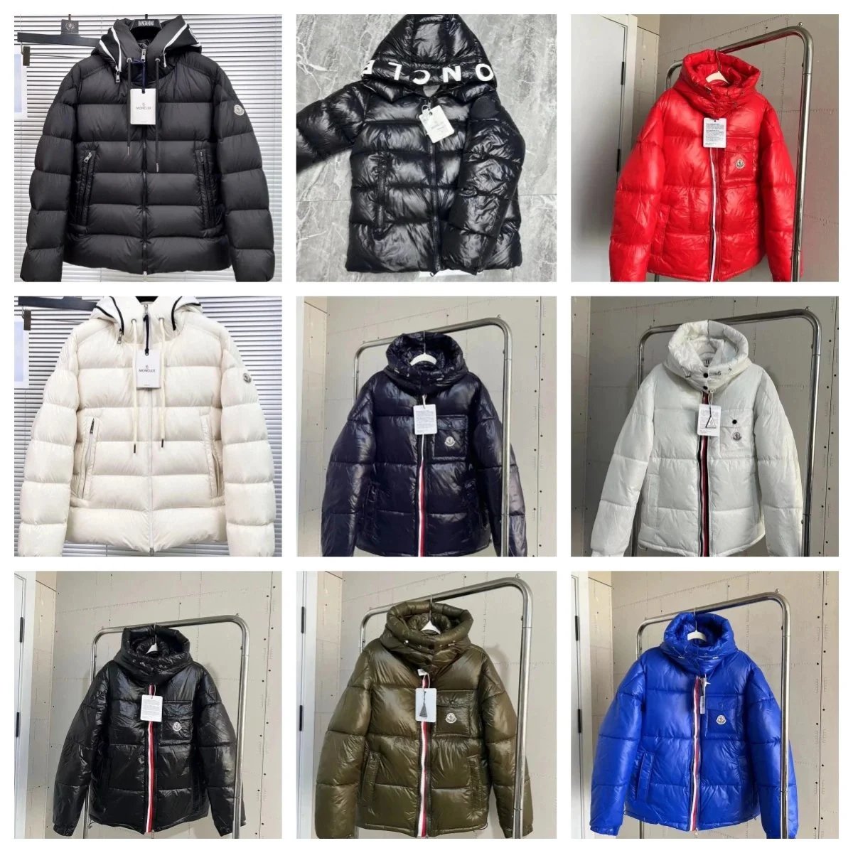 Moncler Maya Shiny Puffer Down Jacket Multicolor
