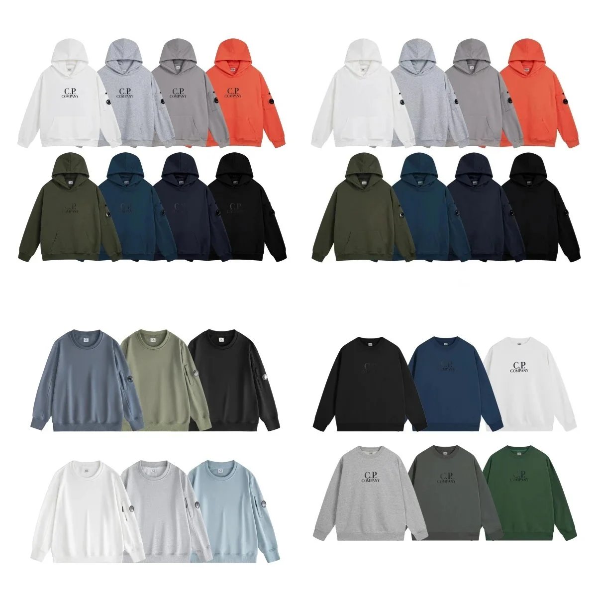 C.P. Company Lens Detail Casual Hoodie and Sweatshirt Multicolor