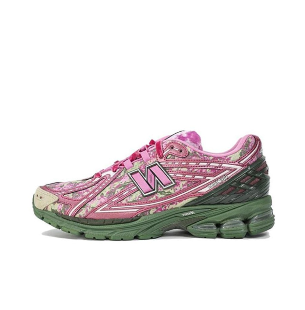 New Balance 1906R Floral Mesh Sneakers Pink and Green