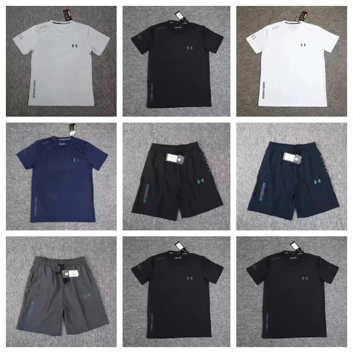 Under Armour UA Tech Performance Athletic T-Shirt and Shorts Set Multicolor